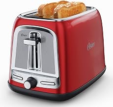 Oster 2-Slice Toaster with Advanced Toast Technology Candy Apple Red