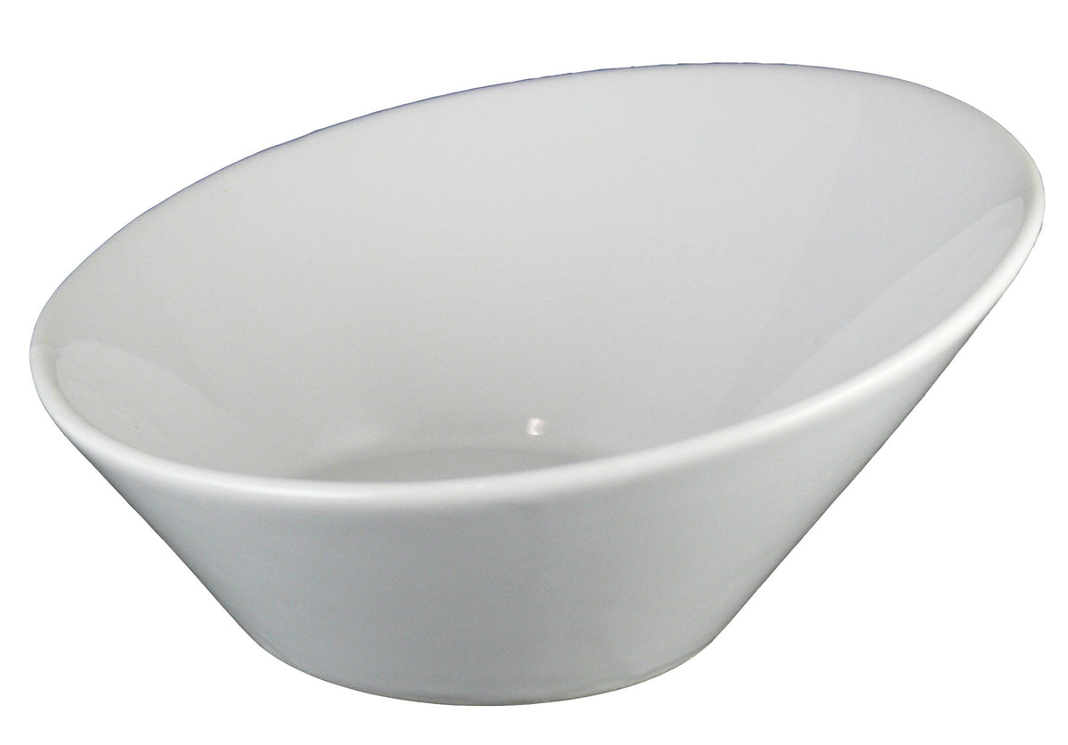 Signature Incline Bowl by Vertex China – 17 ounce, Porcelain, Porcelain White, Pack of 36, Model ARG-IC7
