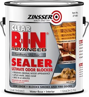 Zinsser 271460 Clear B-I-N Advanced Synthetic Shellac Sealer, Gallon
