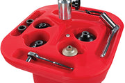 27 Gallon Pump Assist Portable Oil Drain by JohnDow Industries – Polyethylene, Model JDI-27GFD