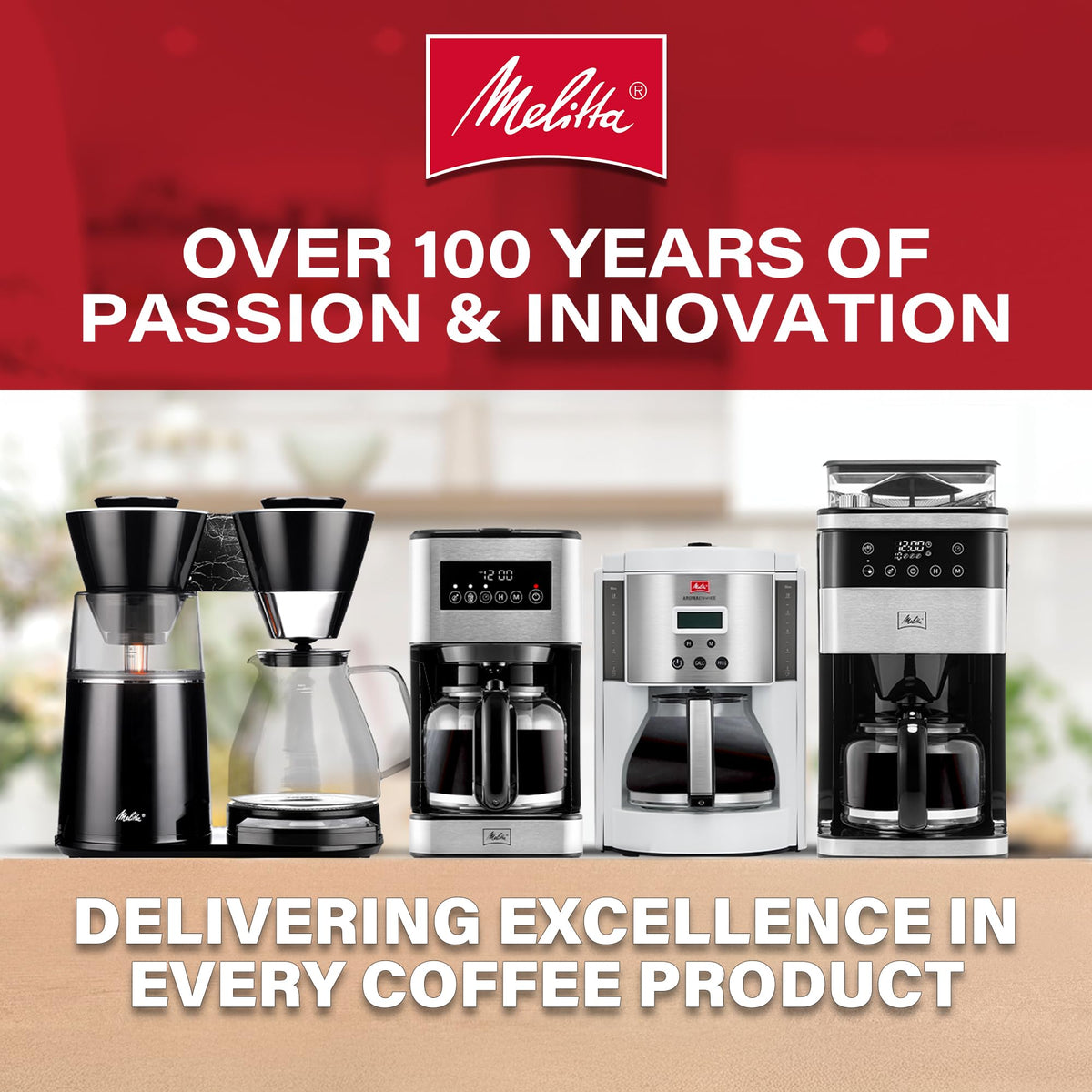 Aroma Tocco Thermal 8-Cup Drip by Melitta – 8 Cups, Plastic, Black and Stainless Steel, Model COFFEE MAKER