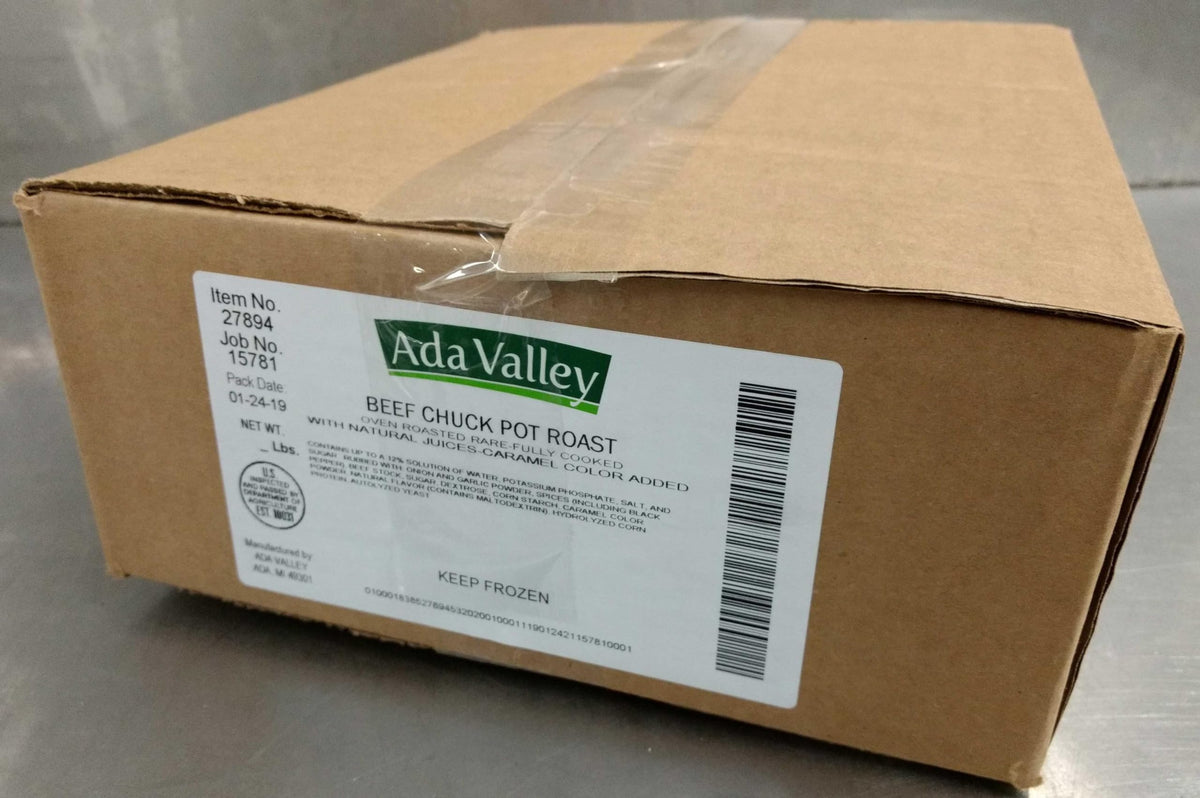 Beef Chuck Pot Roast by Ada Valley Gourmet Foods – 5 pound