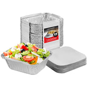 Stock Your Home 1 lb / 25 Pack / Silver Disposable Cookware