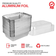 Stock Your Home 2 lb / 100 Pack / Silver Disposable Cookware