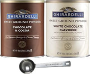 Ghirardelli Sweet Ground Chocolate 3 lb & White Chocolate 3.12 lb Powder