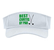 Best Curtis By Par Golfer Name Pun Sport Sun Visor by Curtis Golfer Design – Polyester, White
