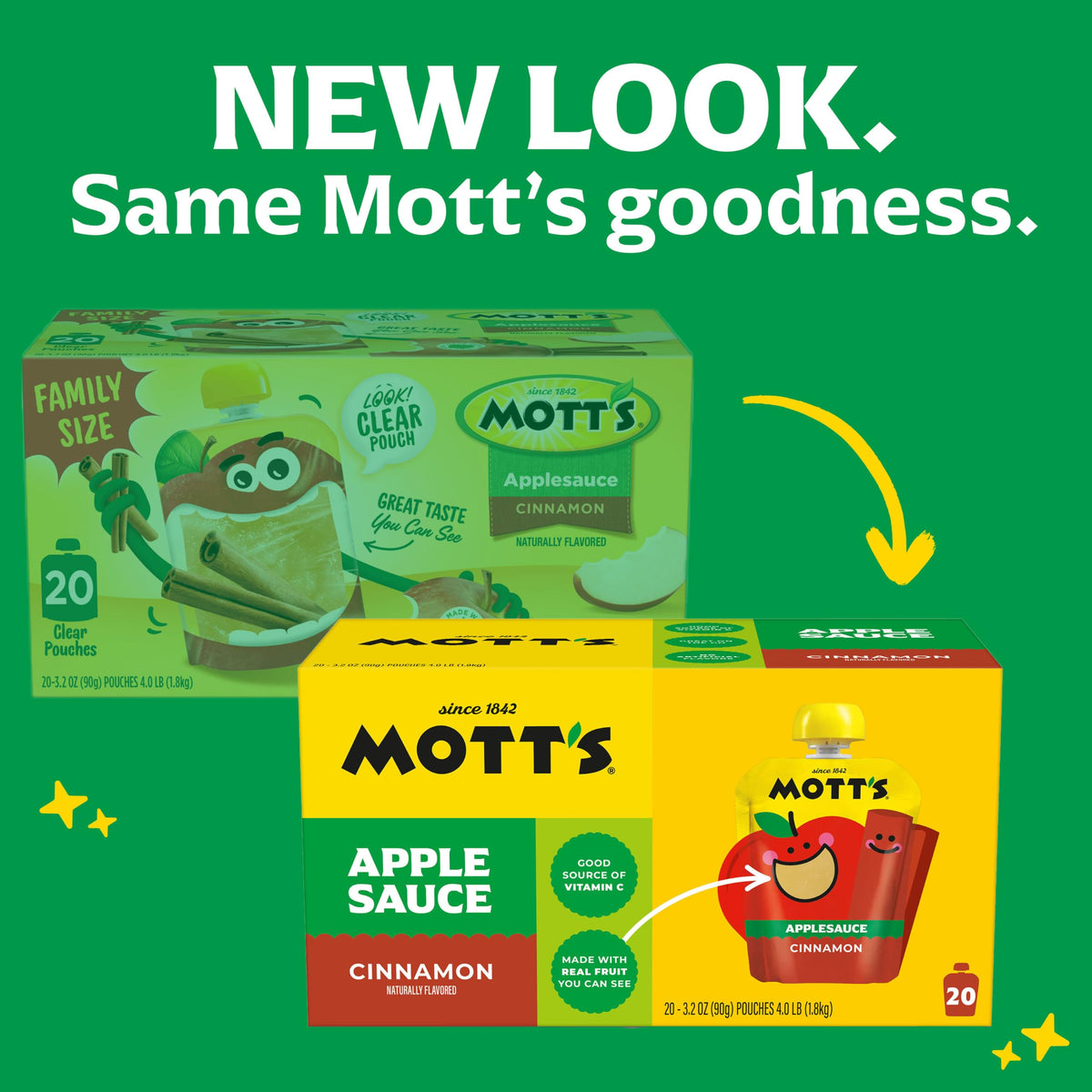 Cinnamon Applesauce by Mott's – 20 Count, Pack of 20