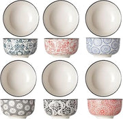 Cosy & Trendy Délirio Bowl Assorted Stoneware D9XH4.8 cm Set of 6