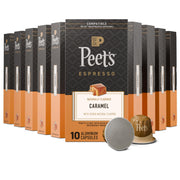 Peet's Coffee Caramel / 10 Count (Pack of 10) / Brown Coffee Gifts