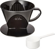 Kalita: [2-4] people for plastic coffee dripper 102-KP Black # 05027