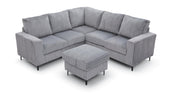 Houston Sectional Gray by Glory Furniture – Polyester, Grey, Model G00325B-SC