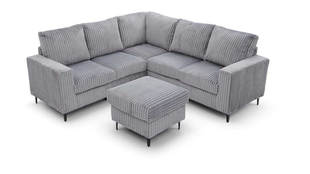 Houston Sectional Gray by Glory Furniture – Polyester, Grey, Model G00325B-SC