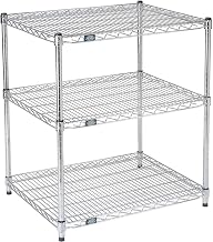 Nexel ESD, 3 Tier, Wire Shelving Starter Unit, 24" W x 14" D x 34" H