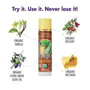 Lip Balm Vanilla, 0.15 Ounce by Badger – 0.15 Ounce, No Color, Model 634084225099