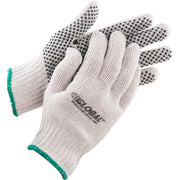 PVC Dot Knit Gloves by Global Industrial – Medium, Polycotton, Black, Model 708352M