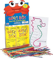 Wikki Stix WikkiStix Sea Life Pak Features 12 Sea Creatures with Hands-on Activity and Fun Fact on Each, Made in The USA!