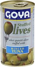 Goya Minced Tuna Stuffed Olives, 5.25-Ounce (Pack of 12)