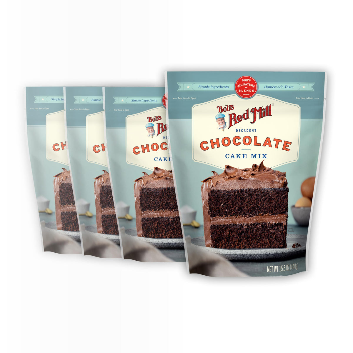 Bob's Red Mill 15.5 Ounce (Pack of 4) / 4 Cakes