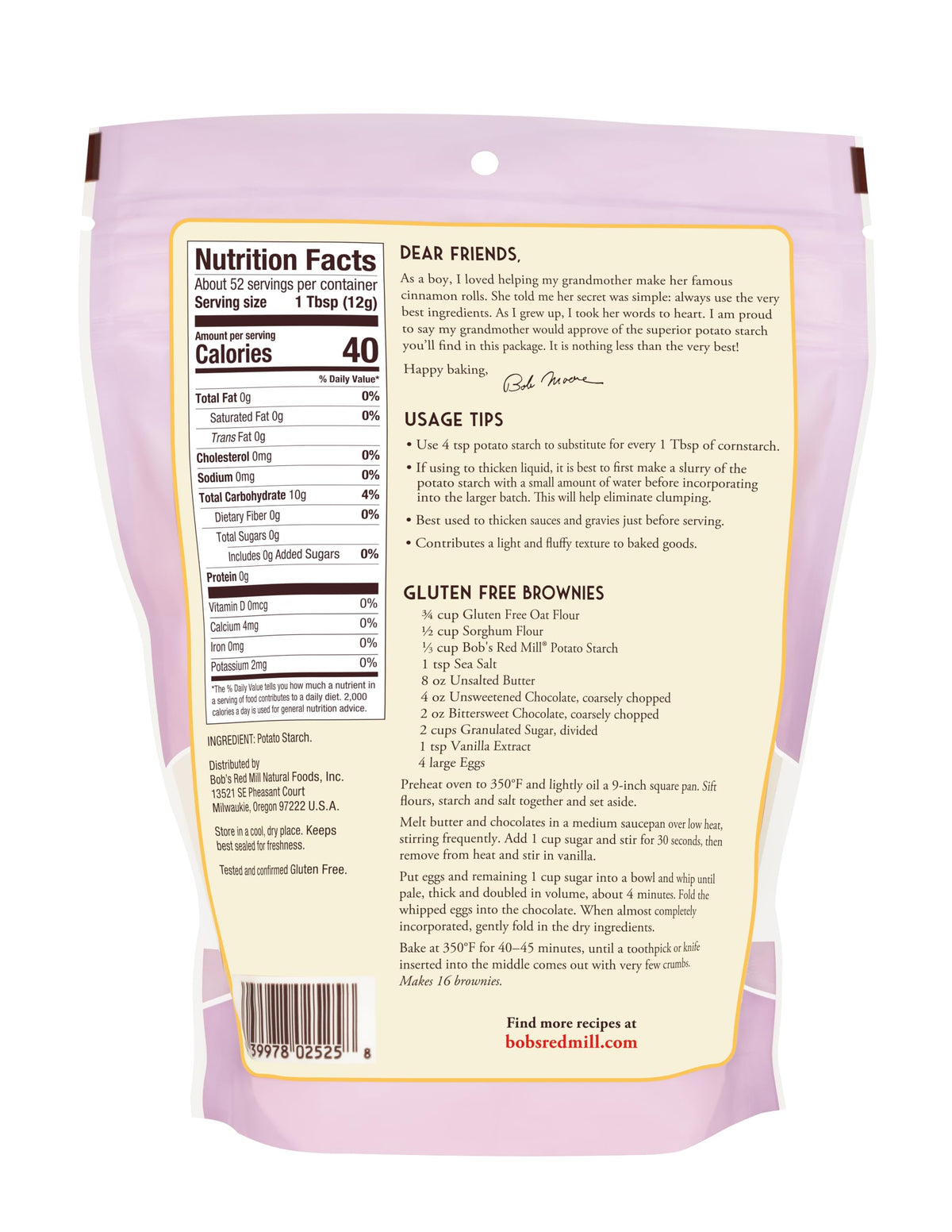 Bob's Red Mill 22 Ounce (Pack of 4) / Resealable / 4 Thickeners