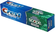 Complete Multi-Benefit Fluoride Toothpaste - Extra Whitening and Scope Advanced Freshness - 8.2 oz each by Crest – 8.2 Ounce (Pack of 3), Pack of 3, Model 739364x3