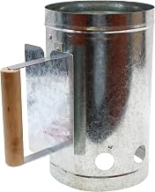 Tablecraft BBQCC Charcoal Chimney, 10.75" x 6.75" x 11", Gray