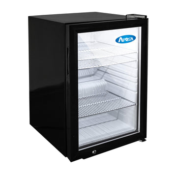 17 1/4" Countertop Reach-in Glass Merchandiser Display Refrigerator for Cafeteria Deli Convenient Stores | LED Lighting by Atosa – 17 1/4" Countertop, 2.4 cubic_feet, Model CTD-3