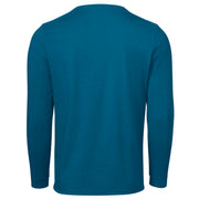 Men's Long Sleeve Midweight Performance Tee by Red Kap – Medium, Cotton, Heathered Mykonos, Model S4K5HM RG M