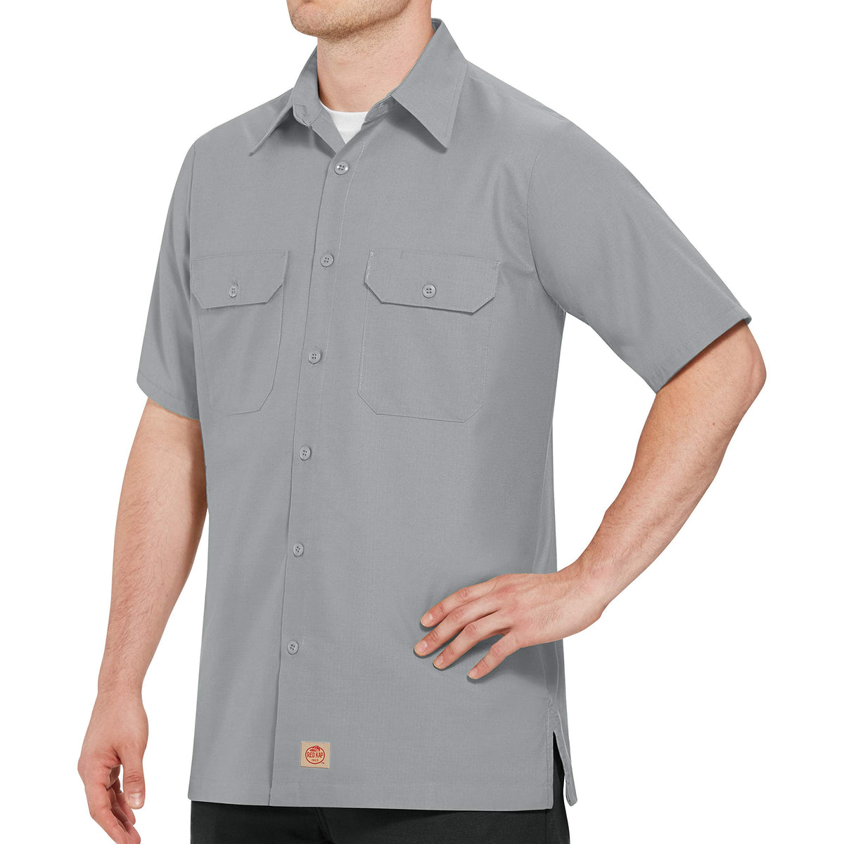 Red Kap X-Large / Grey / Solid Rip Stop Shirt Tops