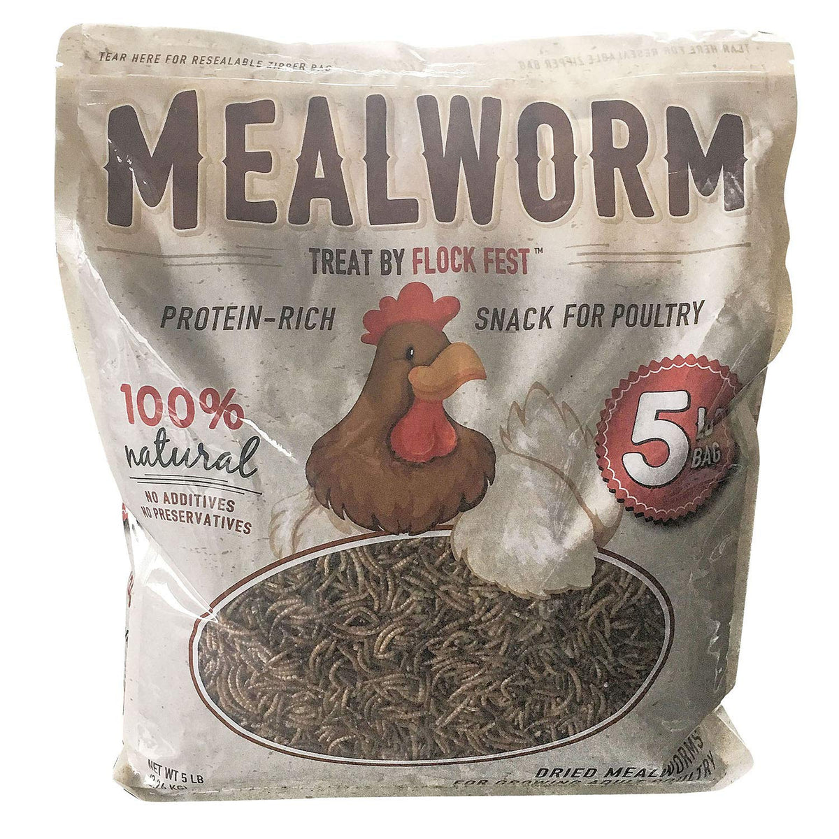 5Lb Dried Mealworm by Buffalo Tools – 1 Count (Pack of 1), Other, Model DMW5