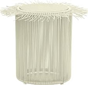 Tov Furniture Rafa Cream Outdoor Side Table