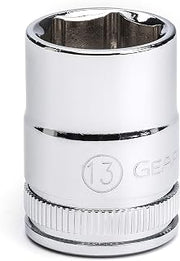 GEARWRENCH 3/8" Drive Standard Metric Socket 13mm, 6 Point - 80381