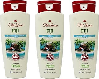 Old Spice Fresher Collection Fiji Scent Men's Body Wash 16 Oz (Pack of 3)