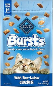 Blue Buffalo Bursts Chicken Crunchy & Creamy Cat Treats, 2 oz, 6 ct