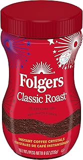 Folgers Classic Roast Instant Coffee, 8 Oz. Jar
