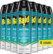 Raid Ant Killer Spray Kills on Contact Pine Forest Fresh Scent Defense System 17.5 Ounce (Pack of 8)