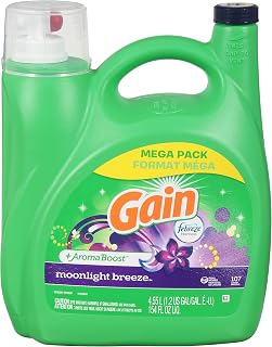 Gain Detergent + Aroma Boost Moonlight Breeze Mega Pack, 154 Ounce