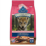 Blue Buffalo Wilderness Salmon & Wholesome Grains Puppy Dry Dog Food, 4.5lb