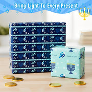Cherubfunz Hanukkah Gift Wrap, 4 Rolls, 93 Square Feet Total, Multicolor