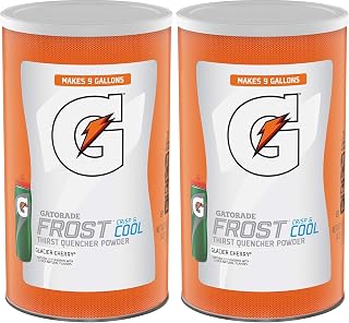 Gatorade Thirst Quencher Powder, Glacier Cherry, 76.5 oz Canister (Pack of 2)