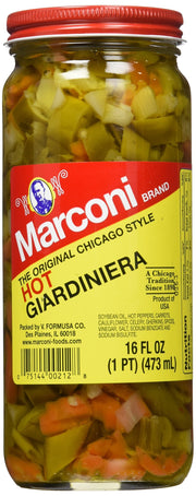 Hot Giardiniera by Marconi – 1 Pound (Pack of 1), Model SPAUSD13336