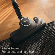 Boost CX1 Parquet Bagless Canister for Hard Floors by Miele – 1 liters, White/Rose, Model 11735540