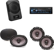 Alpine UTE-83BT Receiver, SXE-6926S 6x9 & SXE-1726S 6 1/2" 2 Way Coaxial Speakers w/PWE-S8 Powered 8inch Woofer Bundle