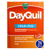 DayQuil Cold & Flu Medicine by Vicks – 24 Count (Pack of 1), Model 323900014435