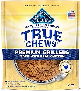 Blue Buffalo True Chews Premium Grillers Chicken Dog Treats, 12 oz