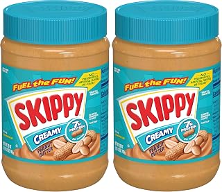 SKIPPY Creamy Peanut Butter, 28 Ounce Jar (Pack of 2)