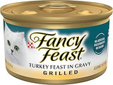 Purina Fancy Feast Grilled Turkey Feast in Gravy Wet Cat Food(24)3 oz Cans