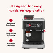 KitchenAid Cast Iron Black / 2.5L / Semi with Burr Semi-Automatic Espresso Machines