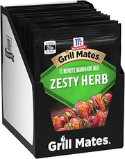 McCormick Grill Mates Zesty Herb Marinade Mix, 1.06 oz (Pack of 12)