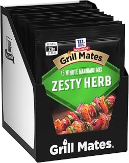 McCormick Grill Mates Zesty Herb Marinade Mix, 1.06 oz (Pack of 12)