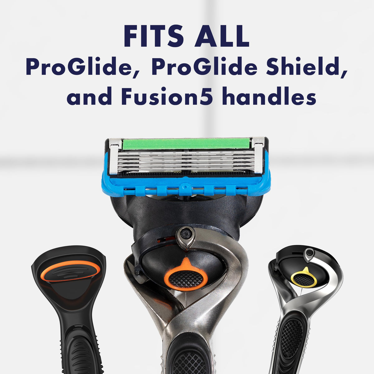 Gillette 1 Razor + 2 Refills (Pack of 2) / ProGlide 1 Handle + 2 Refills / 1 Count (Pack of 2) Cartridge Razors